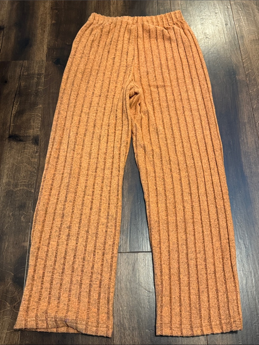 Stylish Cozy Ribbed Knit Sweater & Pant Set in Orange Rust Size 10Y NWOT - Picture 5 of 5
